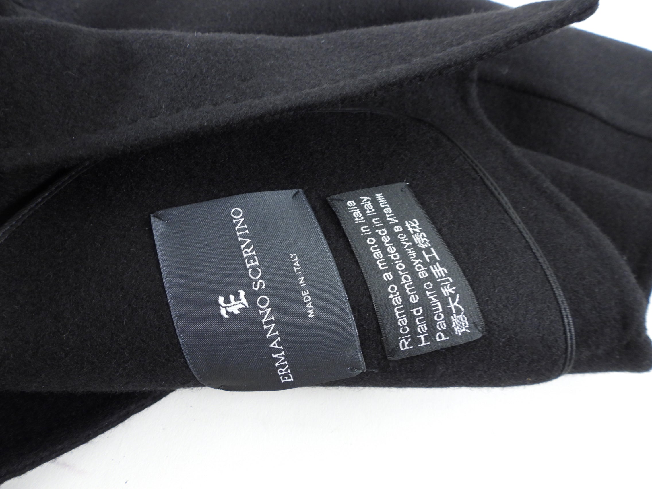 Ermanno Scervino Black Wool Embellished Short Jacket - M (6/8)