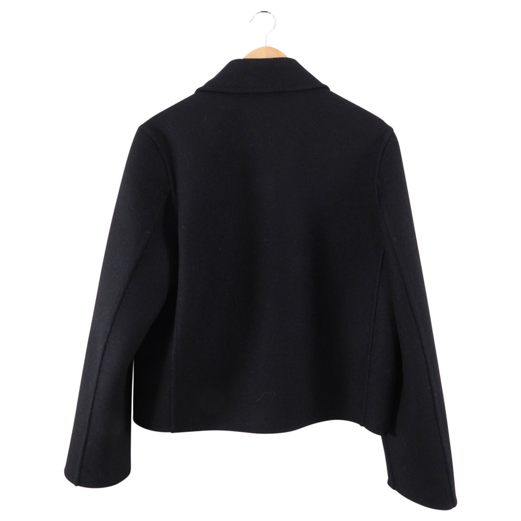 Ermanno Scervino Black Wool Embellished Short Jacket - M (6/8)