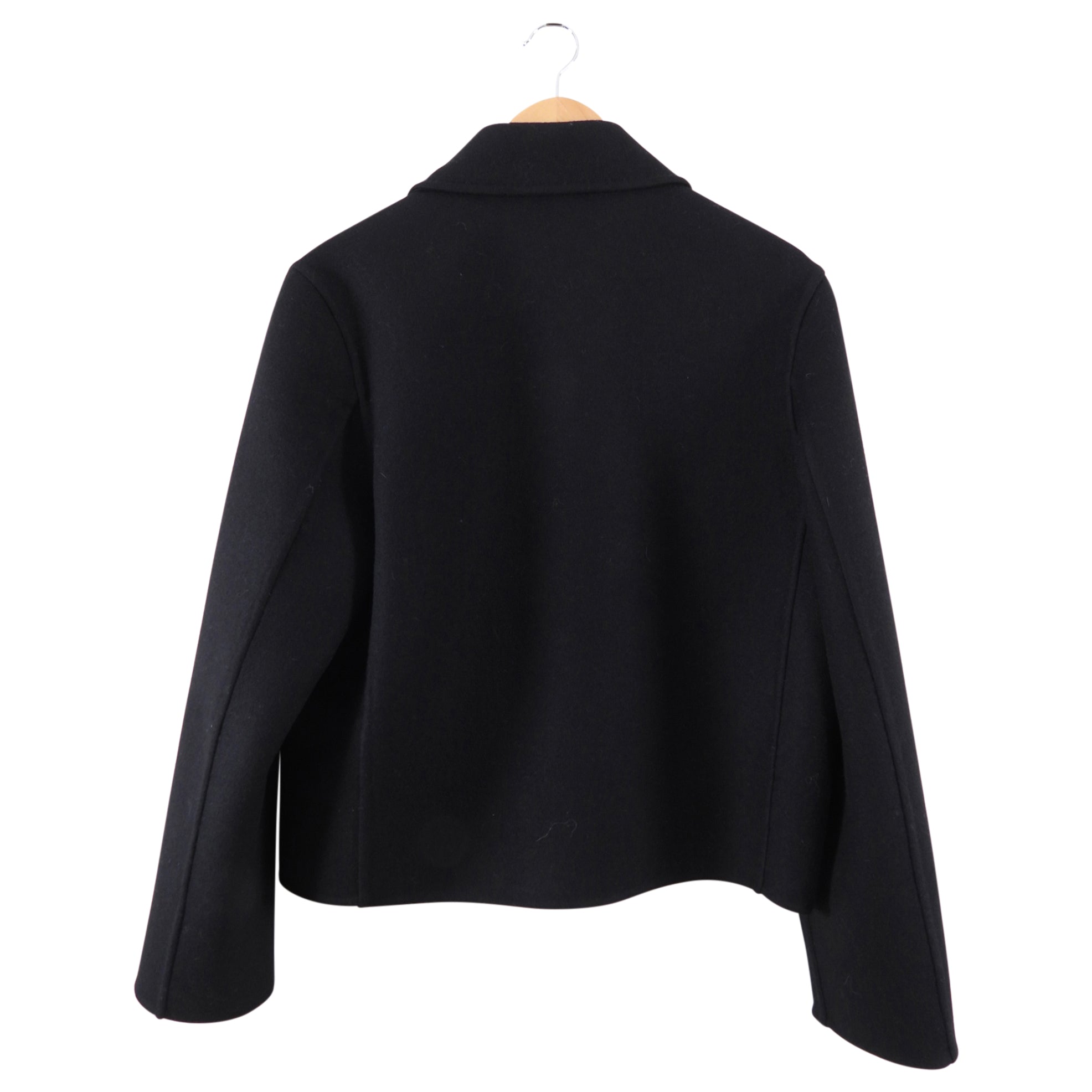 Ermanno Scervino Black Wool Embellished Short Jacket - M (6/8)