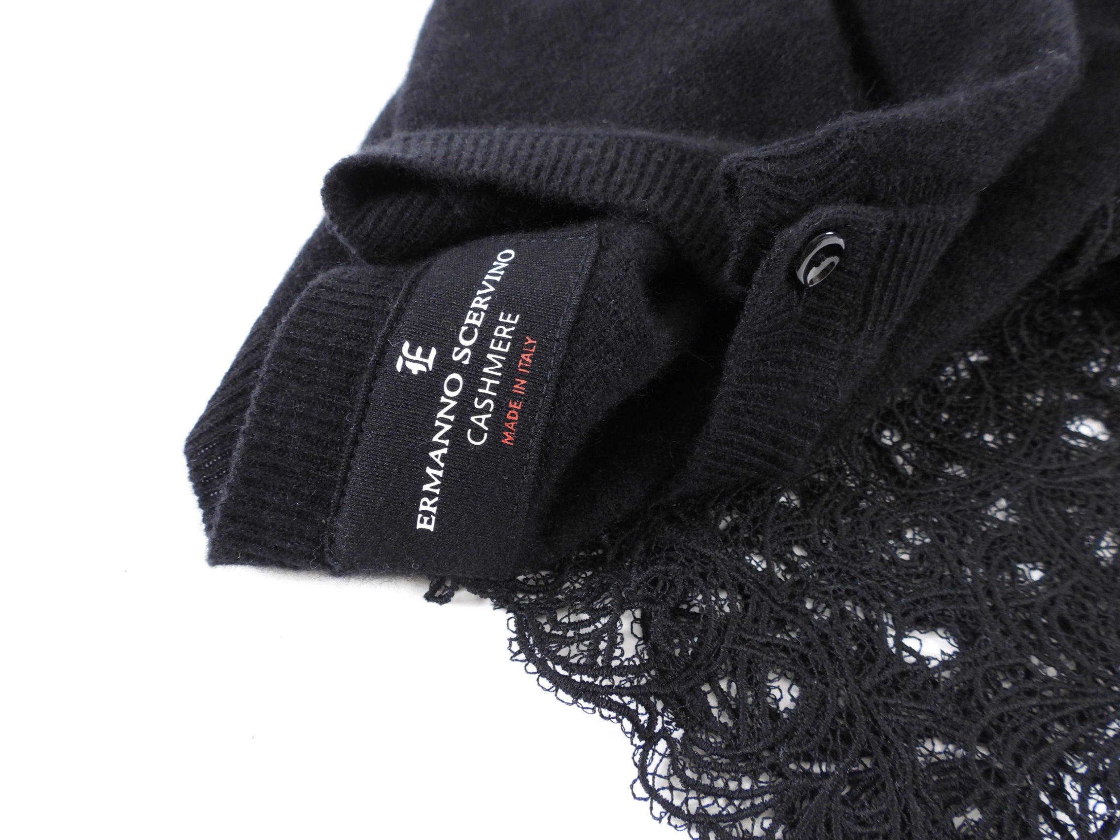 Ermanno Scervino Cashmere Lace igan Sweater - IT44 / 8 / M