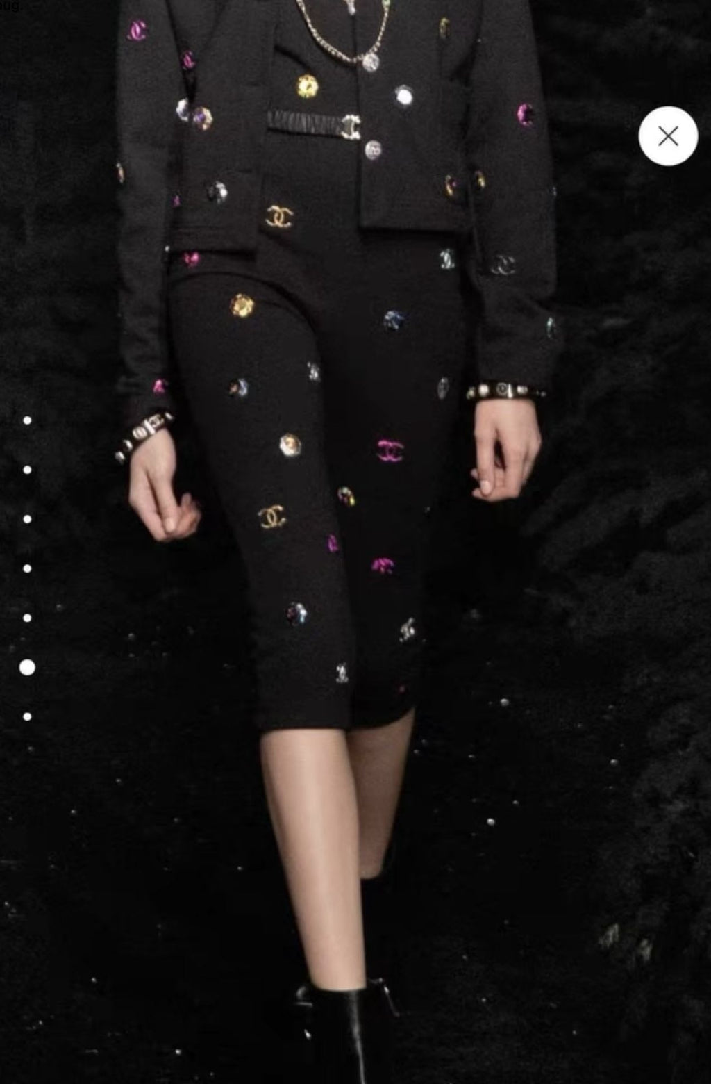 Chanel 21AW black jumpsuit size 36
