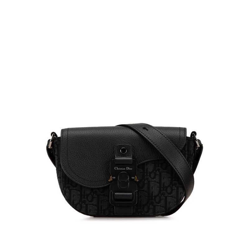 Dior Saddle Trotter Canvas Leather Shoulder Bag