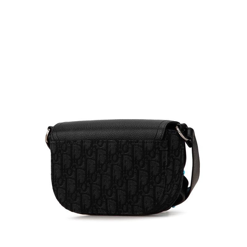 Dior Saddle Trotter Canvas Leather Shoulder Bag