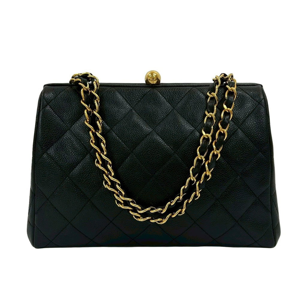 Chanel Matelassé Matte Caviar Skin Shoulder Bag