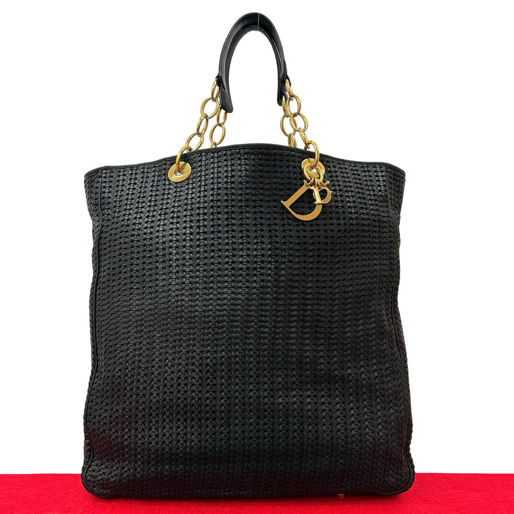 Christian Dior Leather Tote Bag