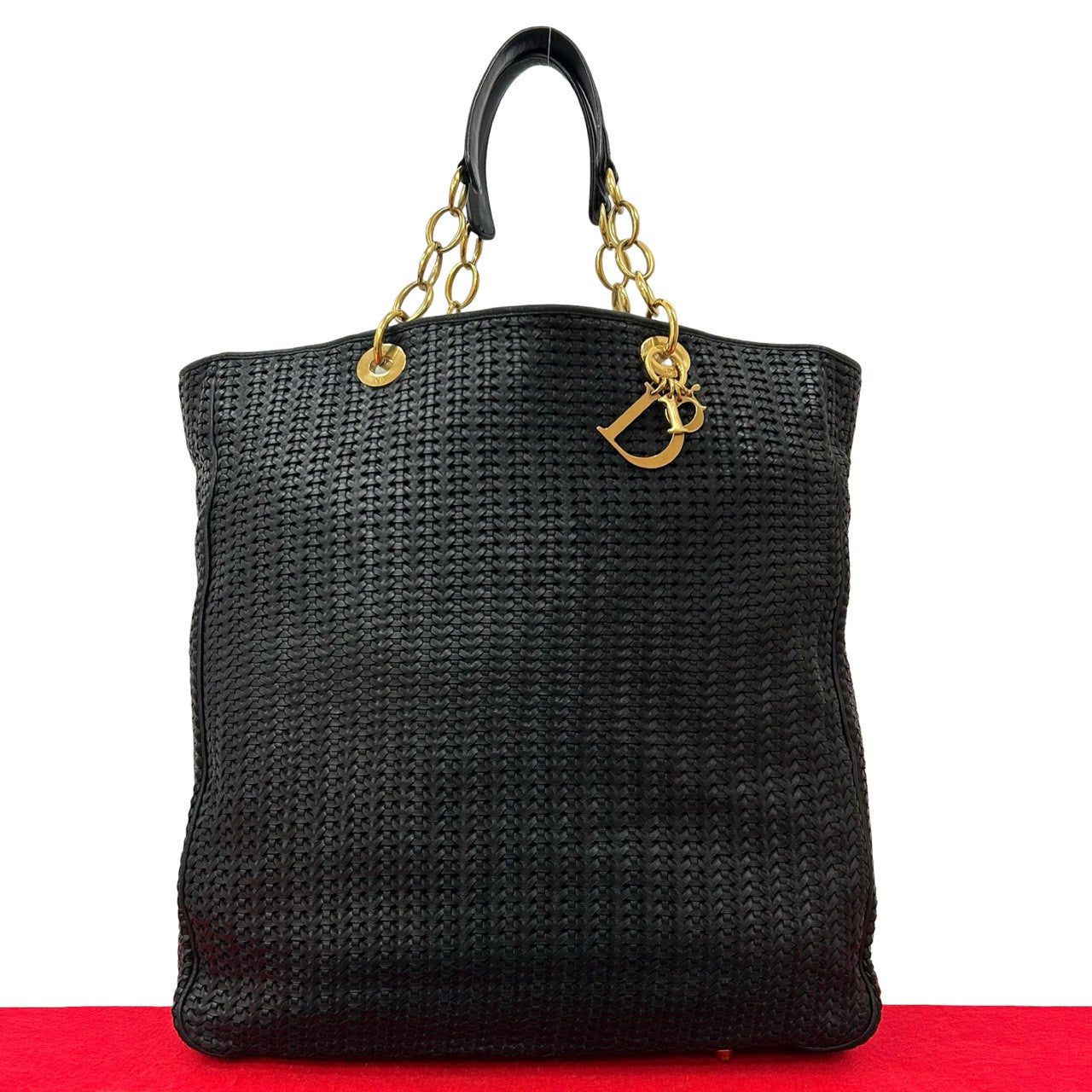 Christian Dior Leather Tote Bag