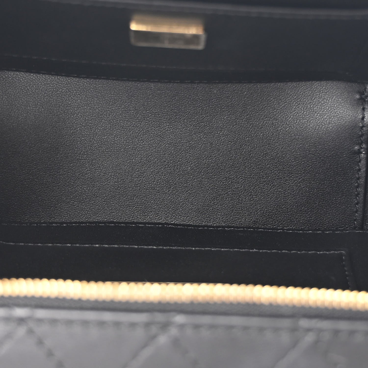 Lambskin Quilted Coco  Bag Black