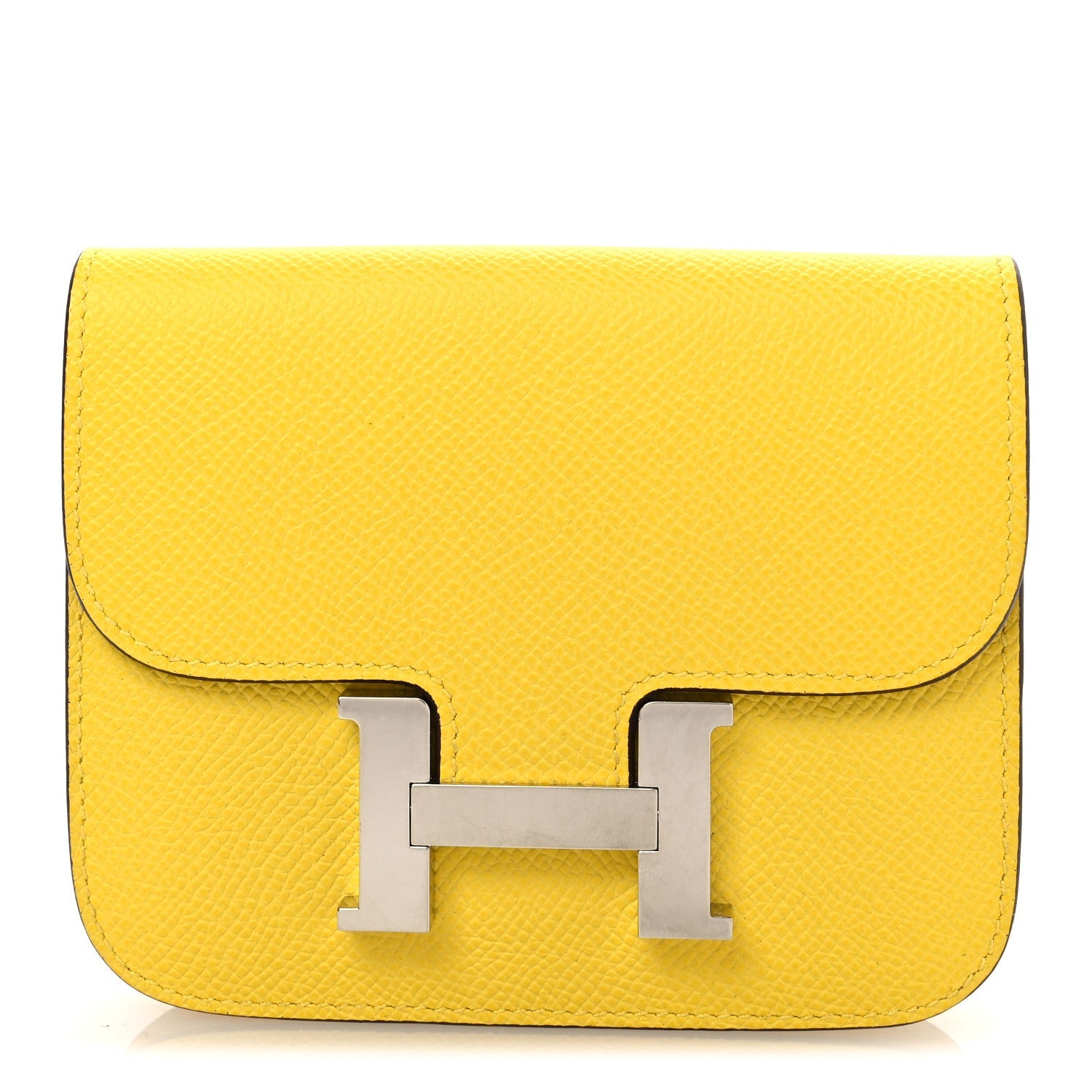 Epsom Constance Slim Wallet Jaune de Naples