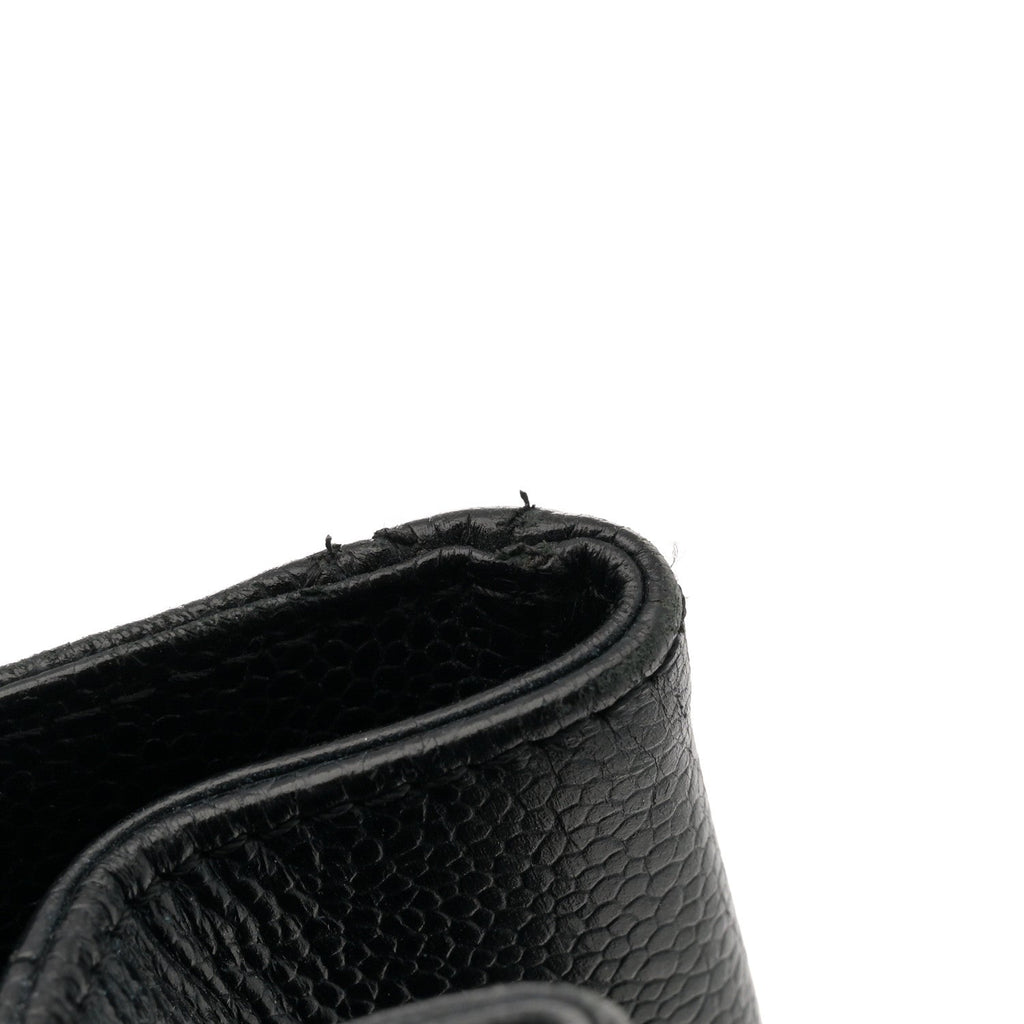 Caviar Quilted Grand Shopping Tote GST Black