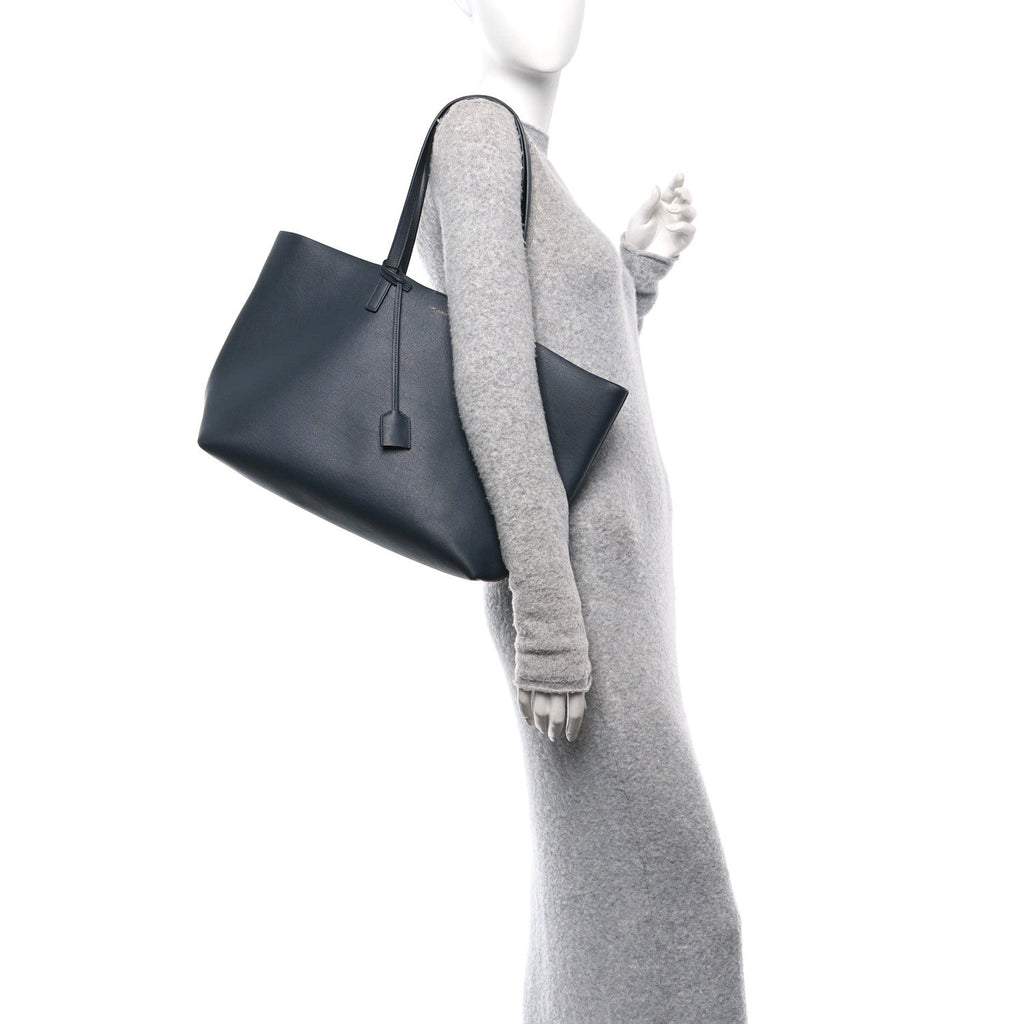 Calfskin Large Shopping Tote Dark Grey