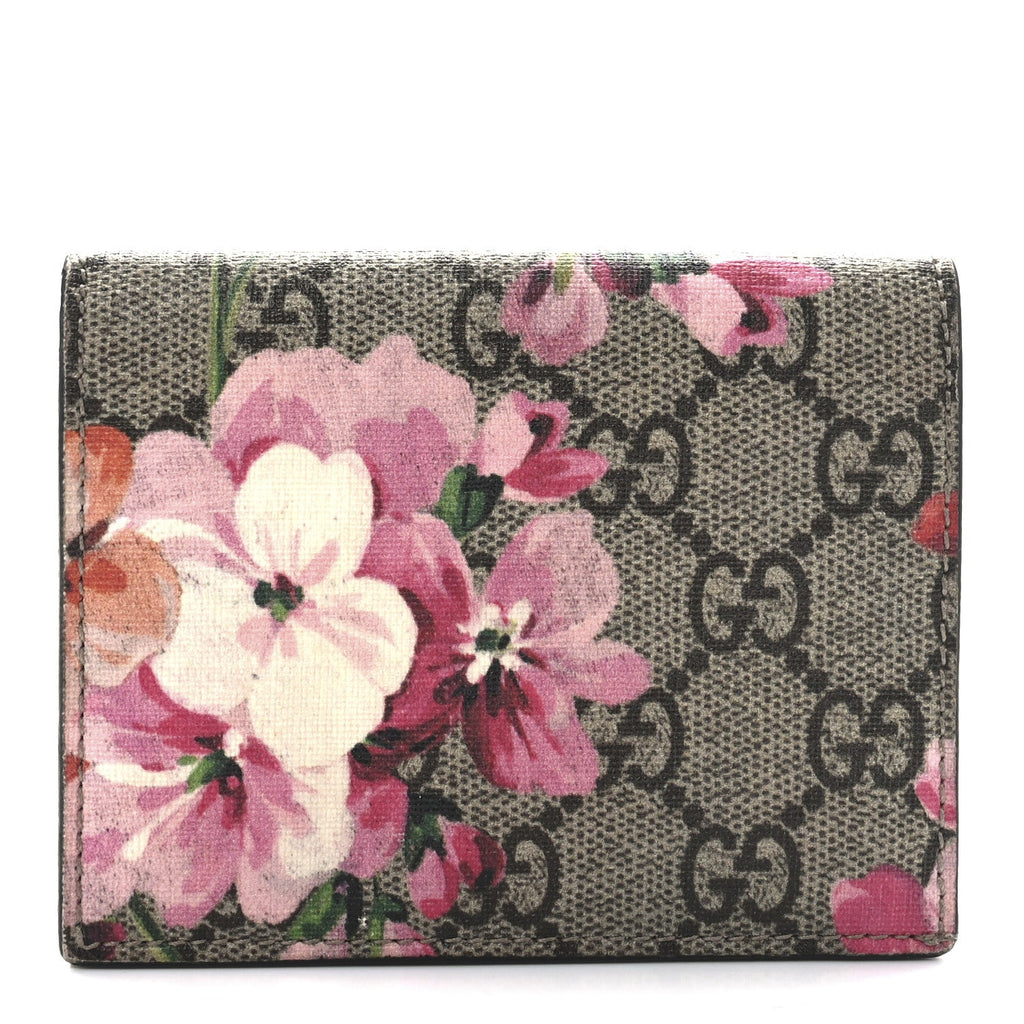 GG Supreme Monogram Blooms  Case Beige Multicolor Dry Rose