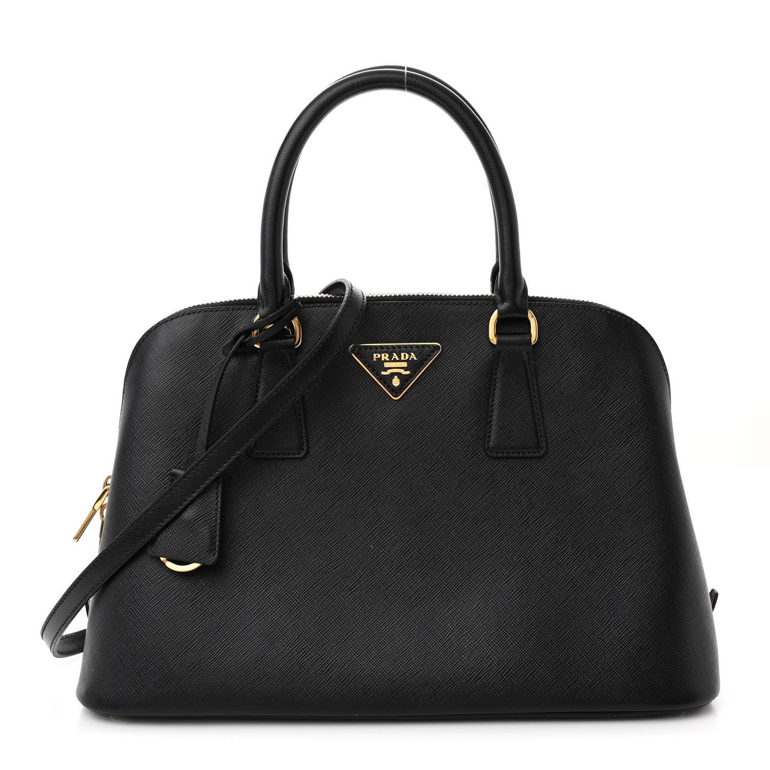 Saffiano Lux Medium Promenade Tote Black