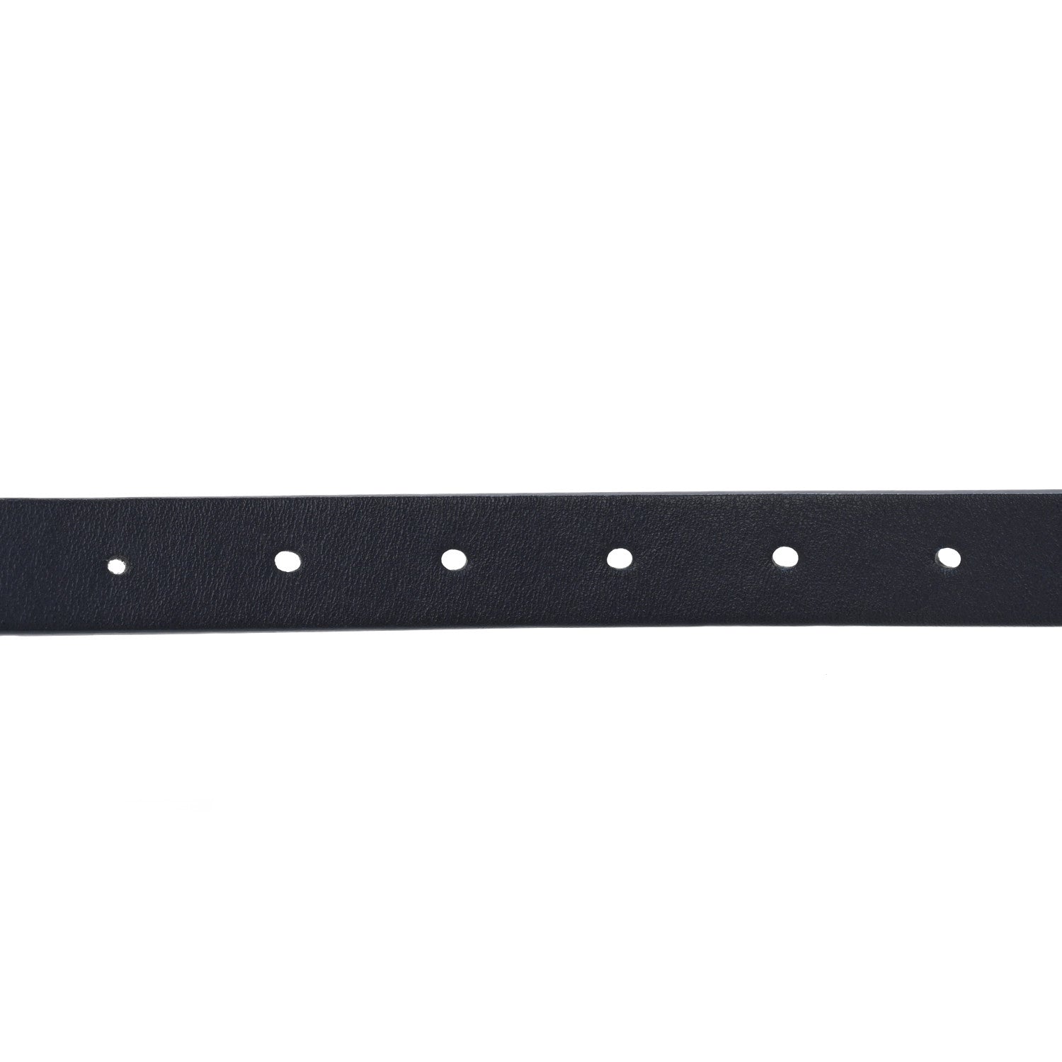 Calfskin Saddle Belt White Navy