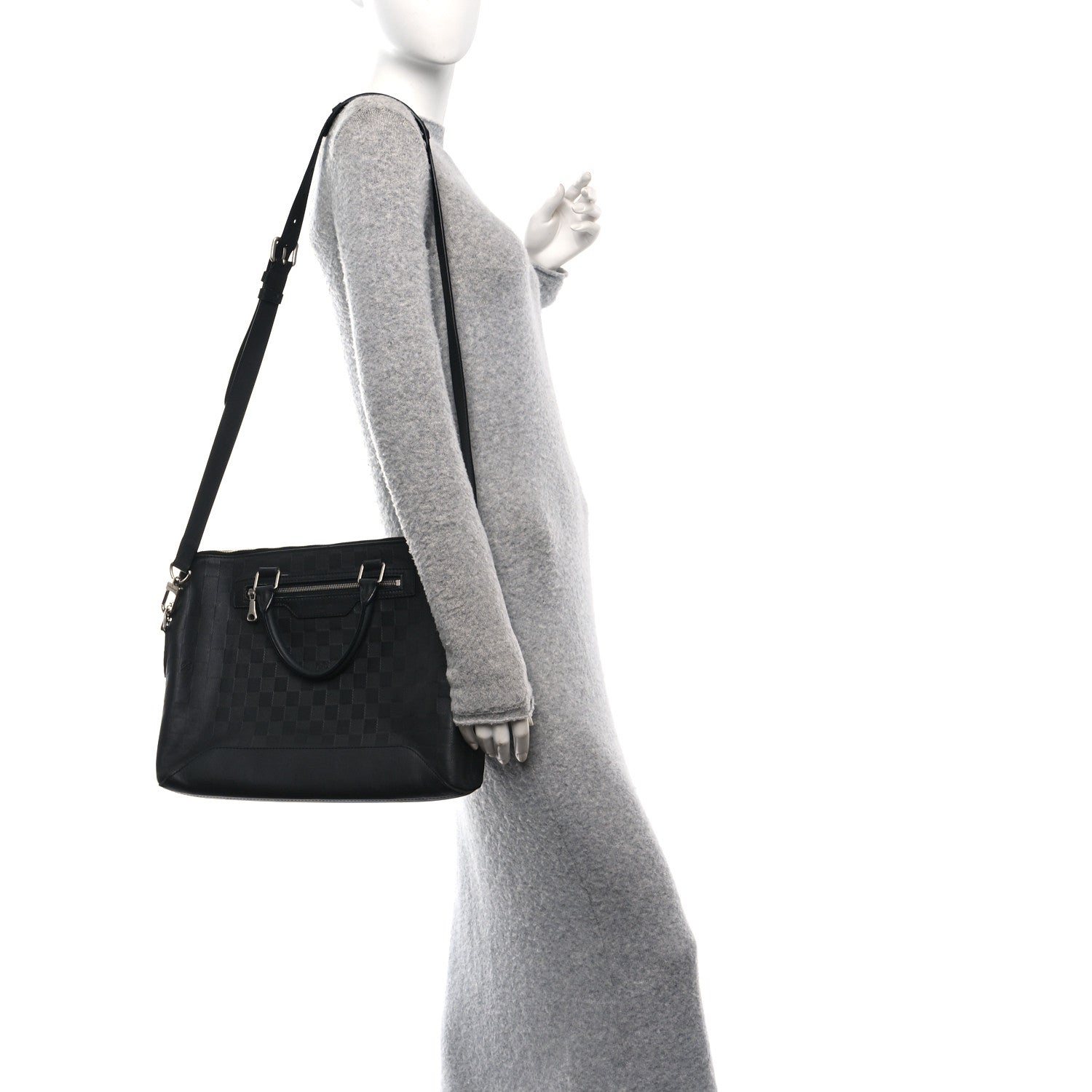 Damier Infini Porte-Documents Jour Onyx