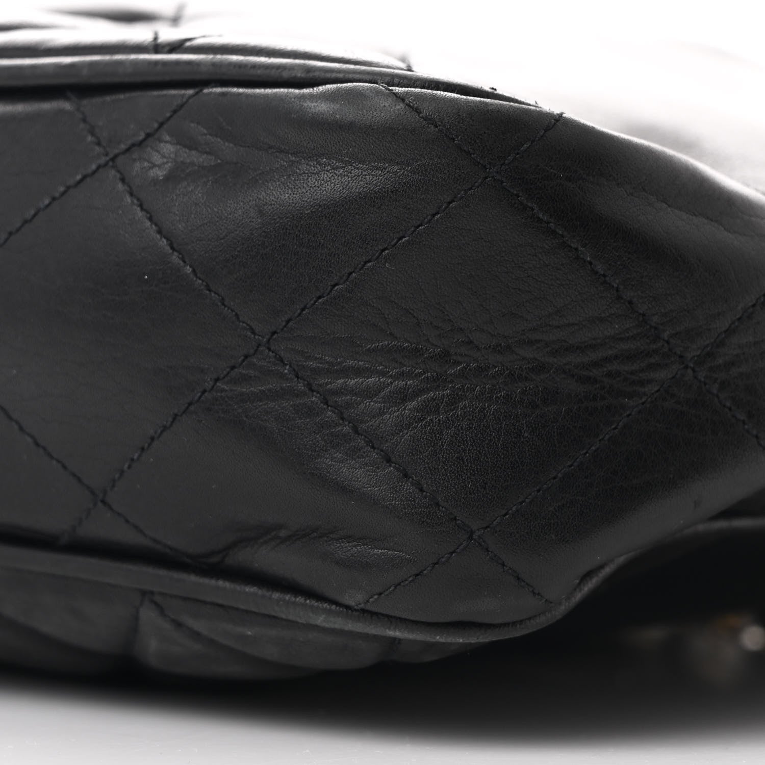 Lambskin Quilted Shoulder Bag Black