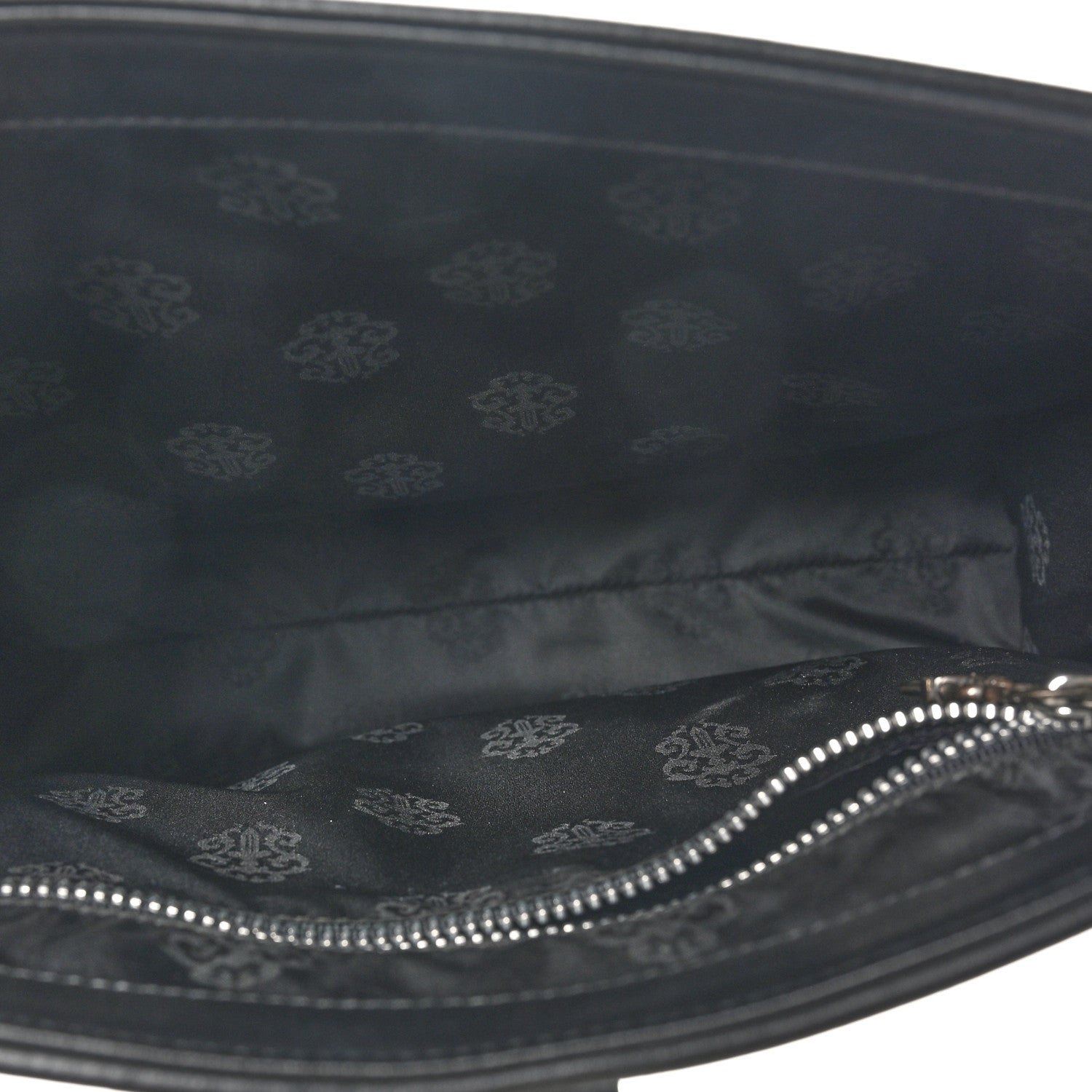 Grained Calfskin Cross Clutch Black