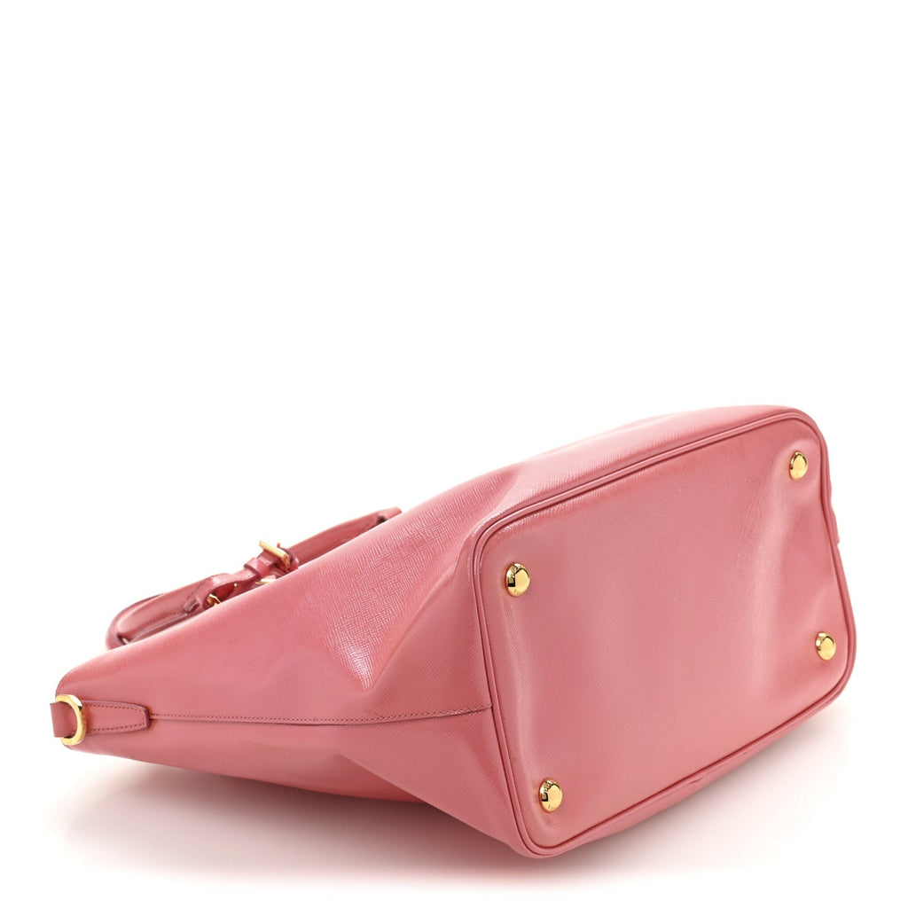 Saffiano Vernice Galleria Shopping Tote Begonia