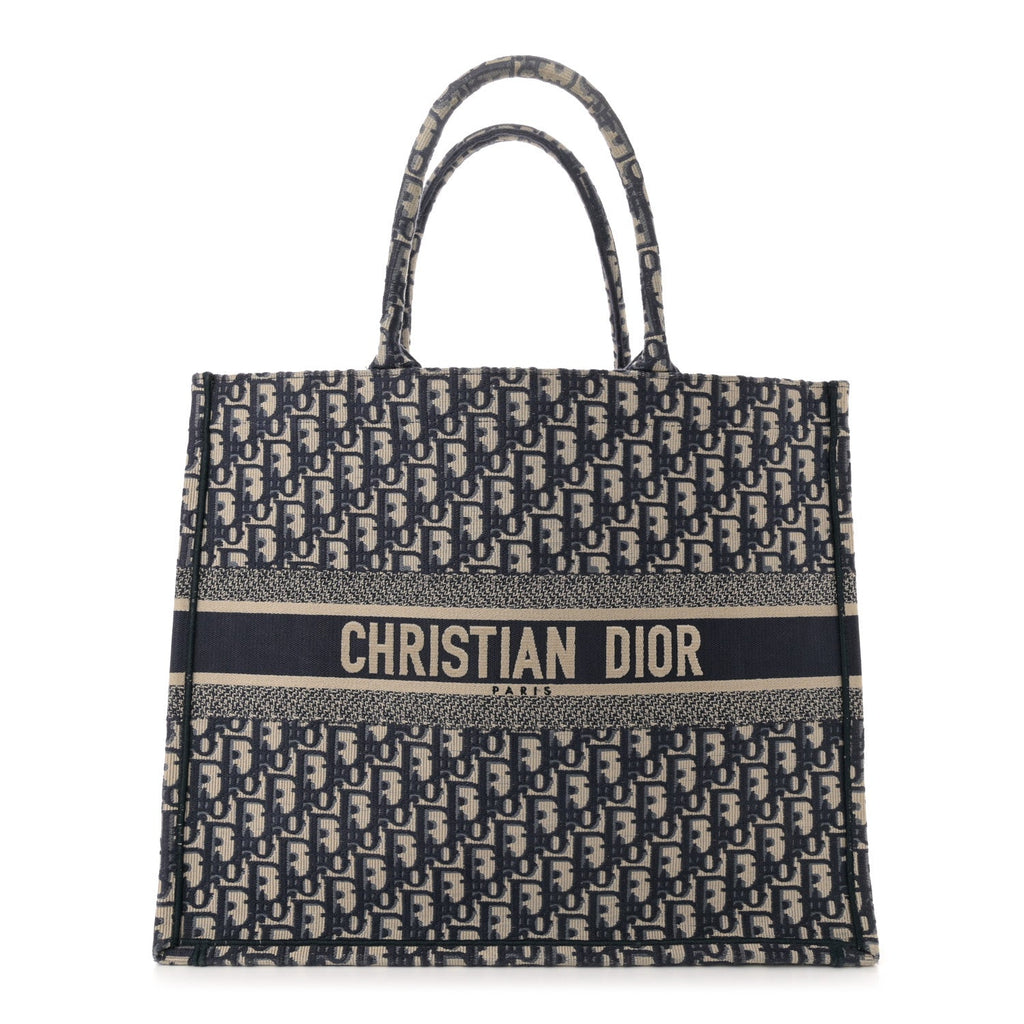 Oblique Large Book Tote Blue Multicolor