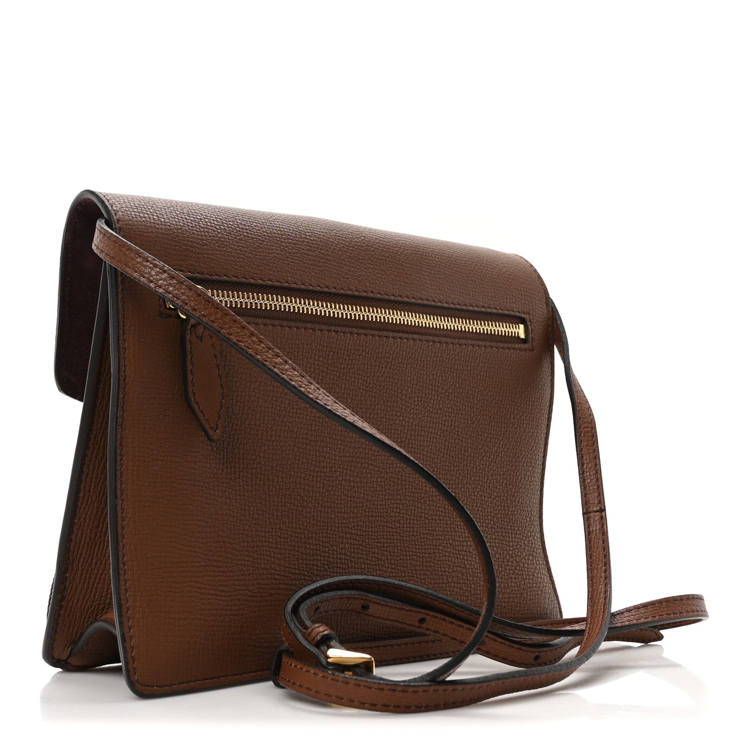 Derby Calfskin House Check Small Macken Crossbody Bag Tan