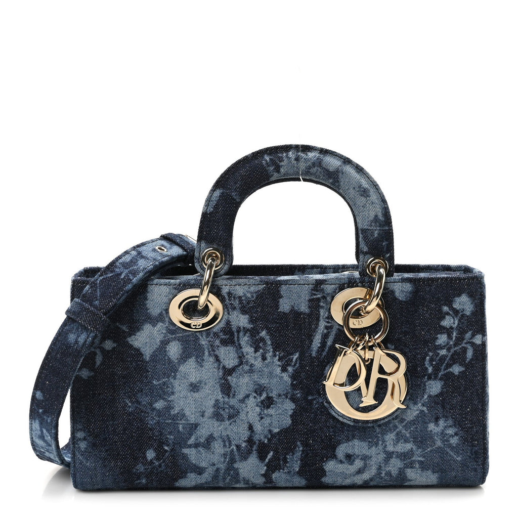 Denim Flowers Cannage Medium Lady D-Joy Blue