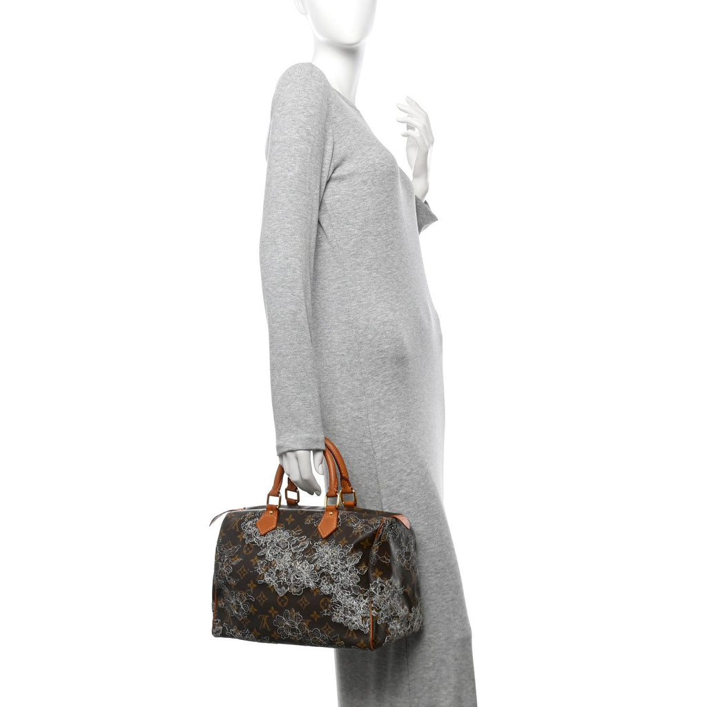 Monogram Dentelle Speedy 30 Silver
