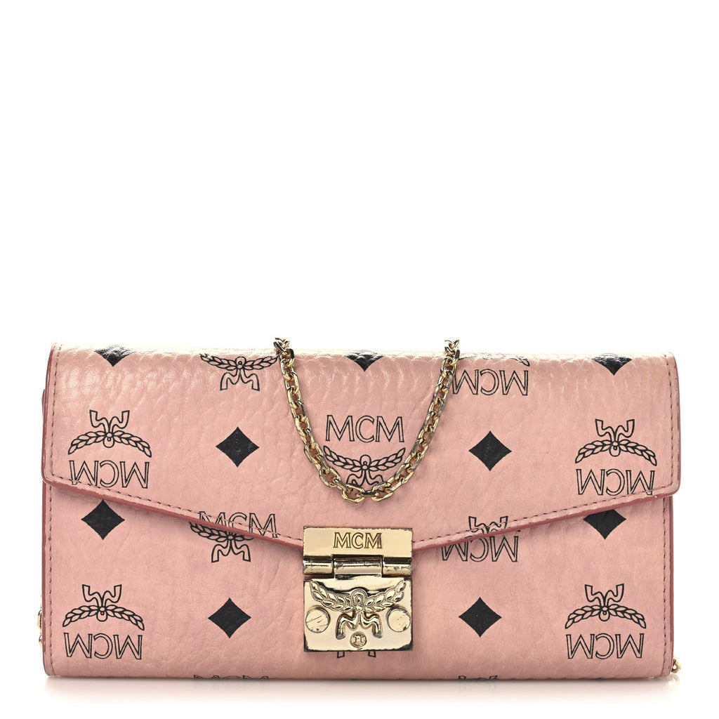 Visetos Large Patricia Wallet On Chain Soft Pink