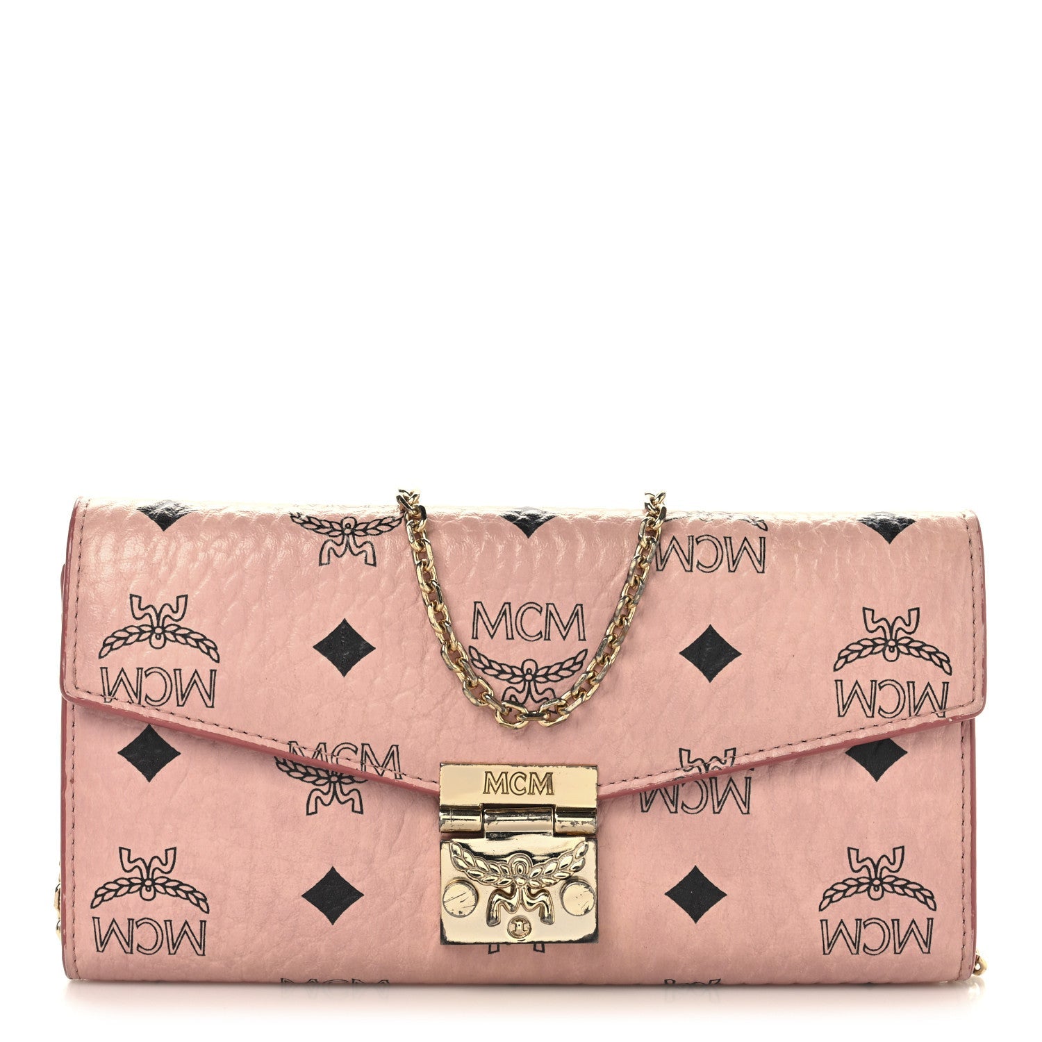 Visetos Large Patricia Wallet On Chain Soft Pink