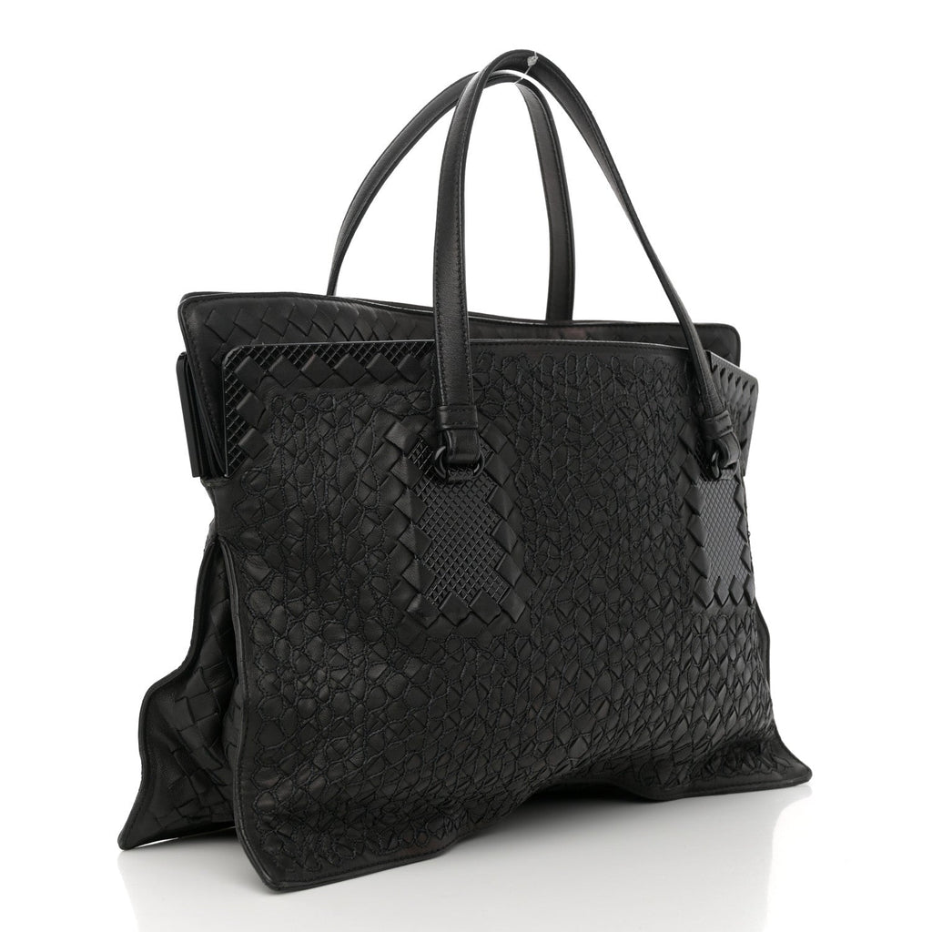 Nappa Intrecciato Tote Black