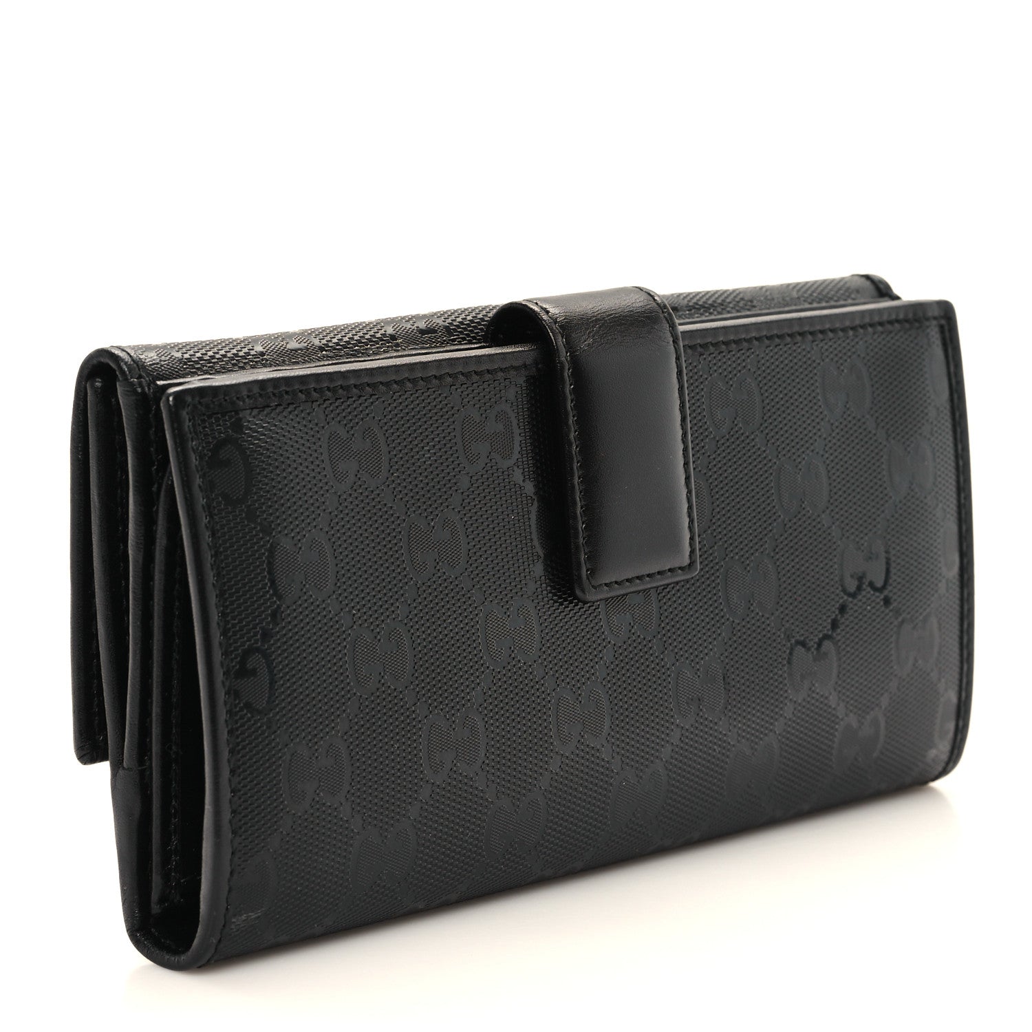Imprime Monogram GG Pierce Continental Flap Wallet Black