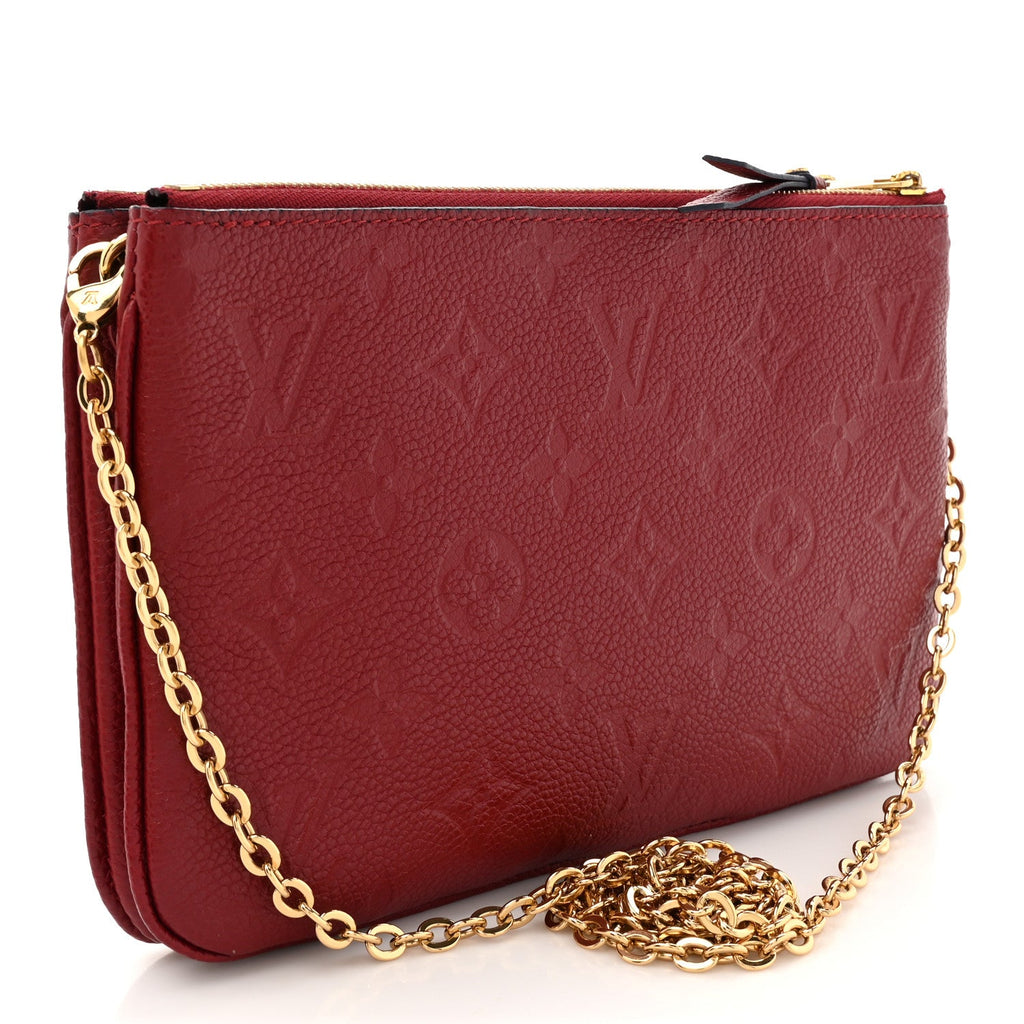 Empreinte Double Zip Pochette Cherry Berry