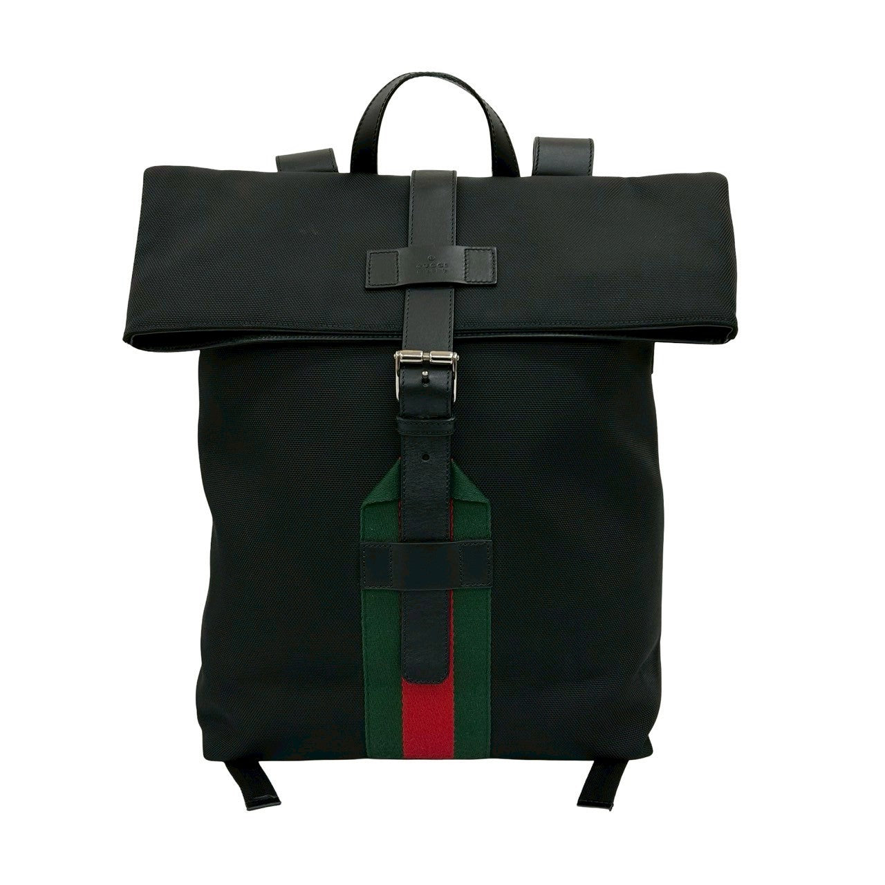 Gucci Leather Canvas Backpack