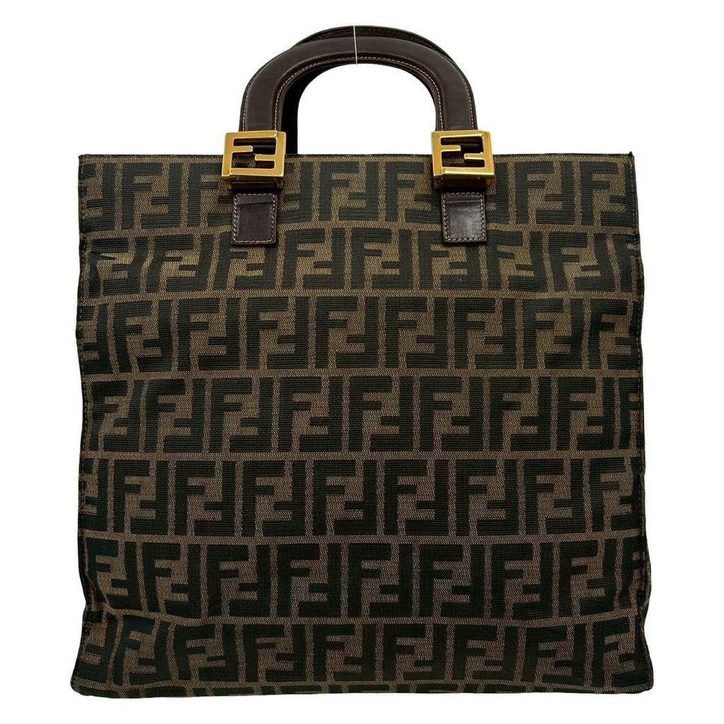 Fendi Zucca Canvas Handbag