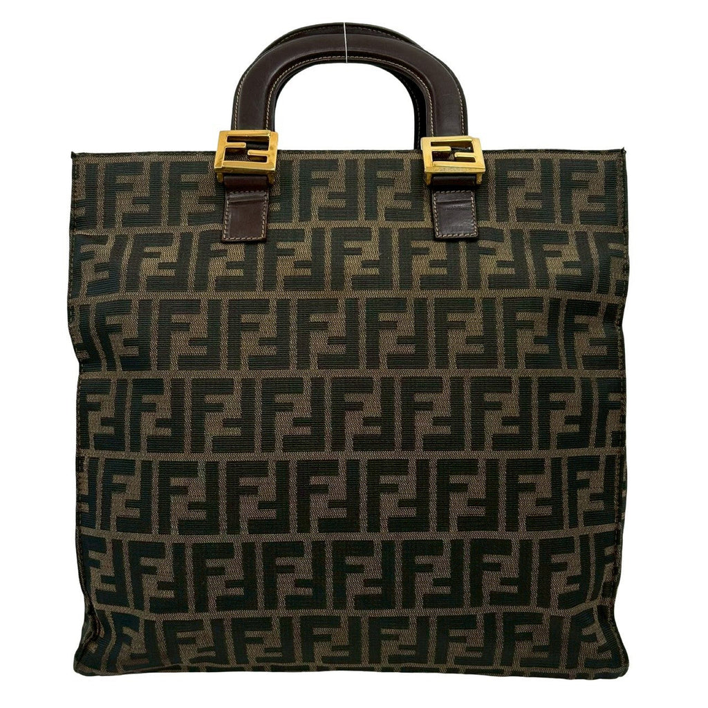 Fendi Zucca Canvas Handbag