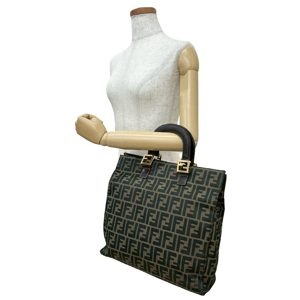 Fendi Zucca Canvas Handbag