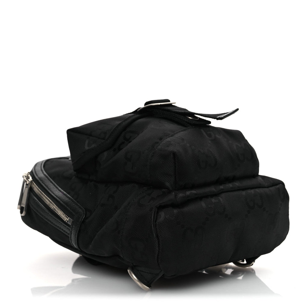 Econyl Nylon Monogram Off The Grid Sling Backpack Black