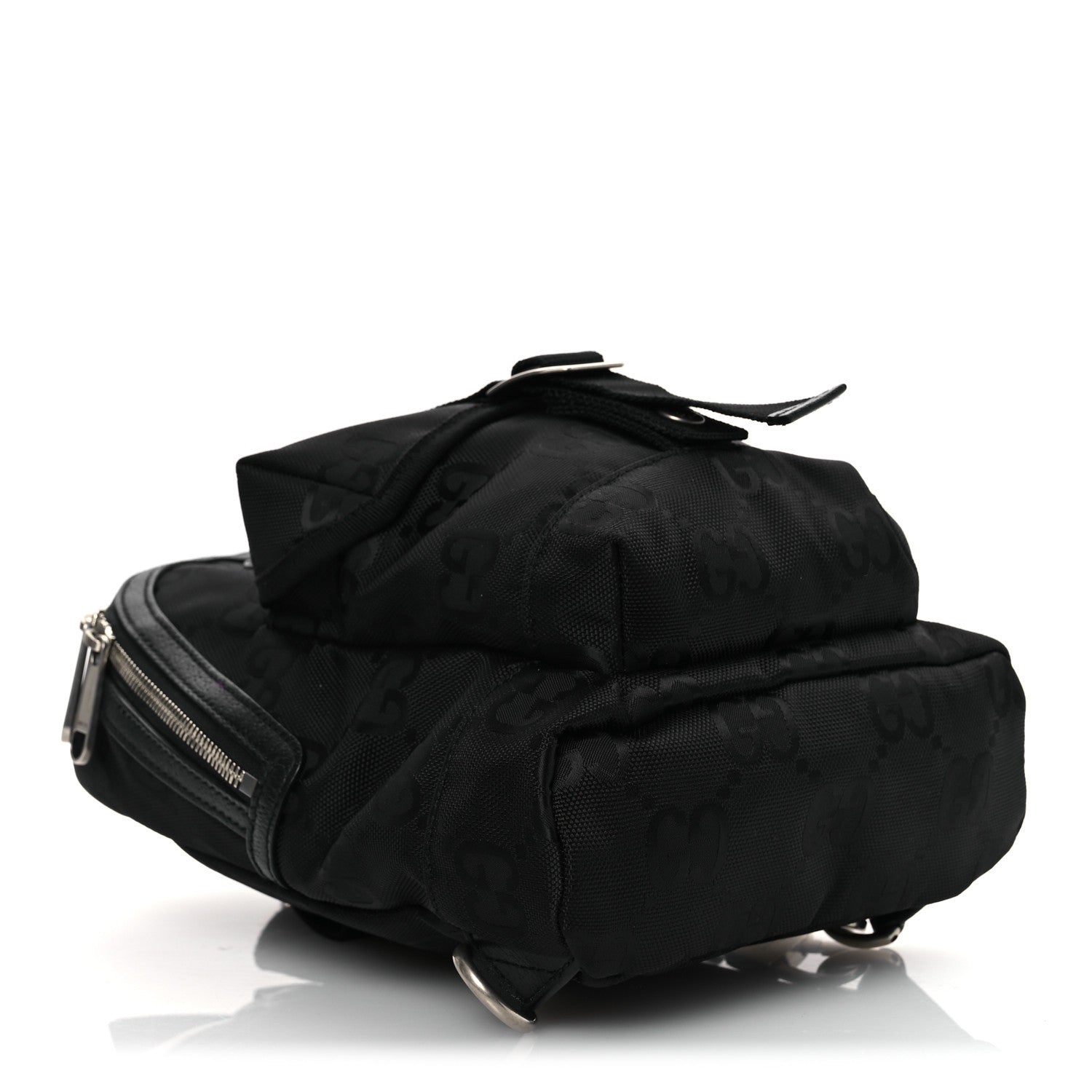 Econyl Nylon Monogram Off The Grid Sling Backpack Black
