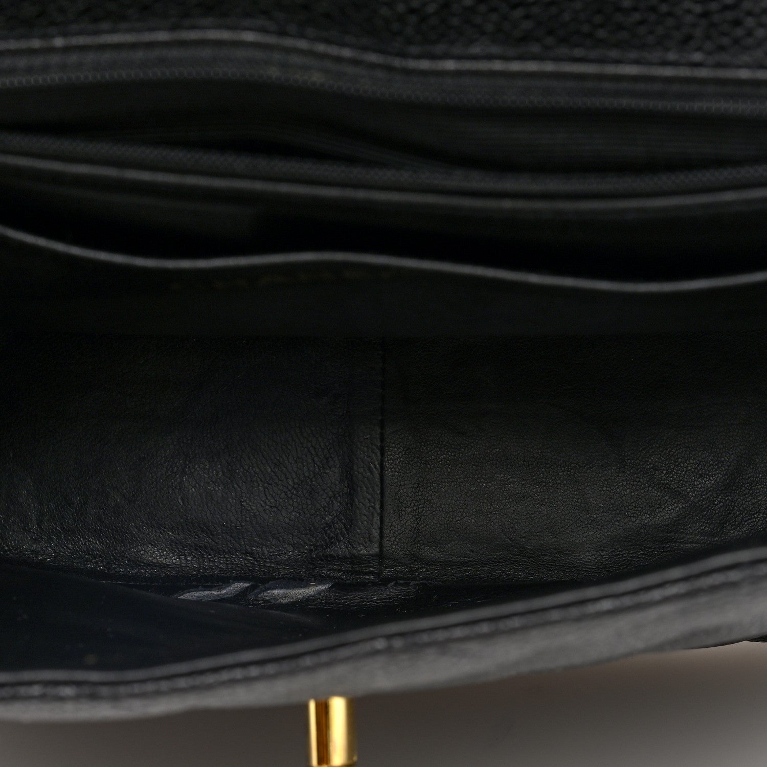 Caviar Quilted XL Single Flap Black