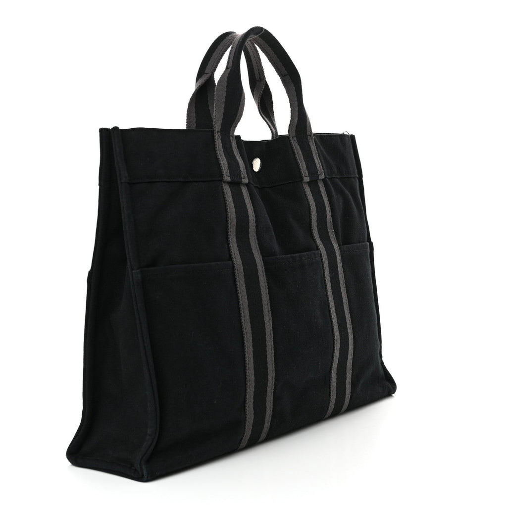 Canvas Herline MM Tote Black