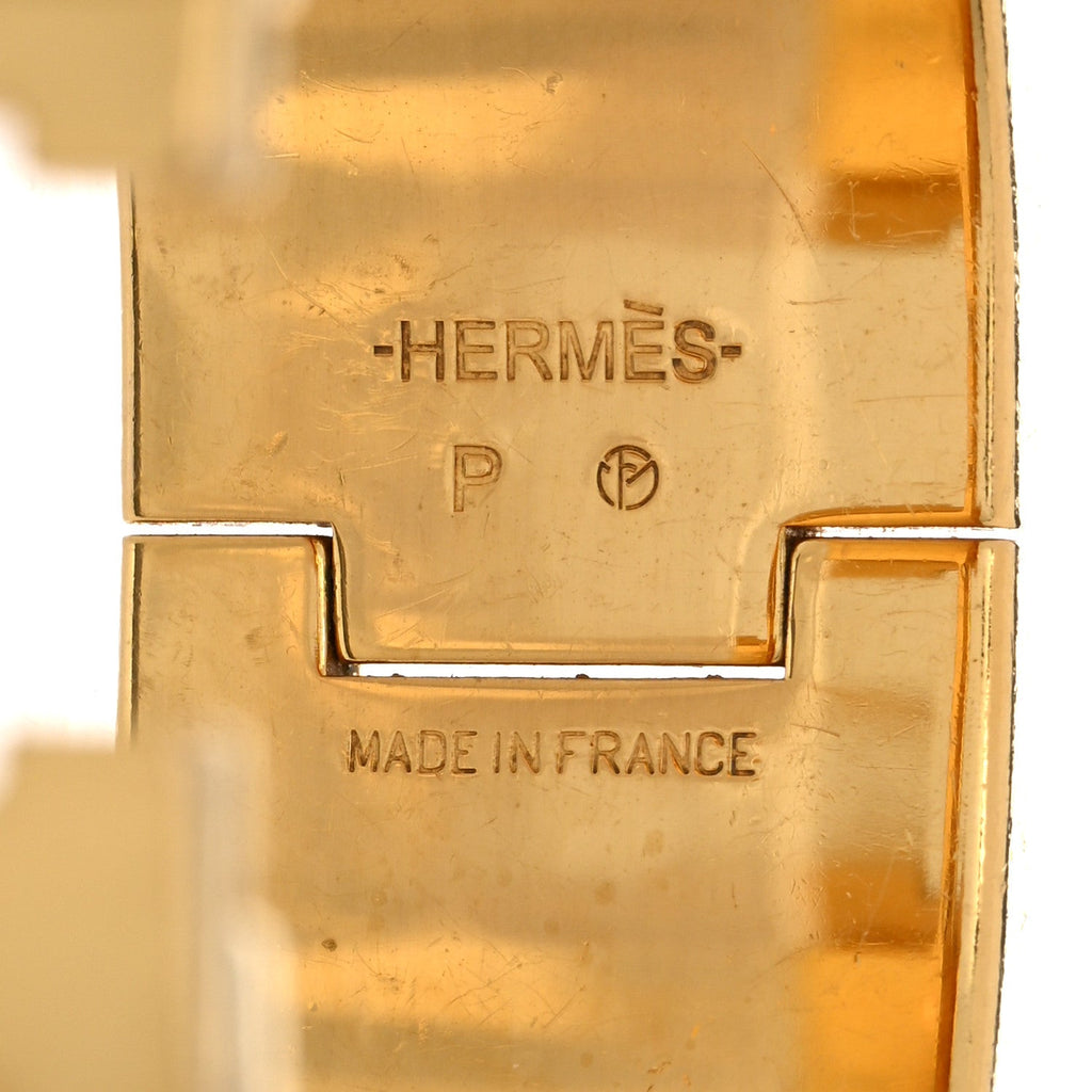 Enamel Wide Clic Clac H Bracelet PM Rose Dragee