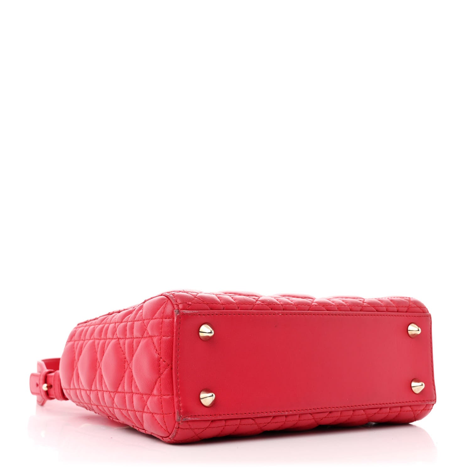 Lambskin Cannage Small My ABCDior Lady Dior Fraise
