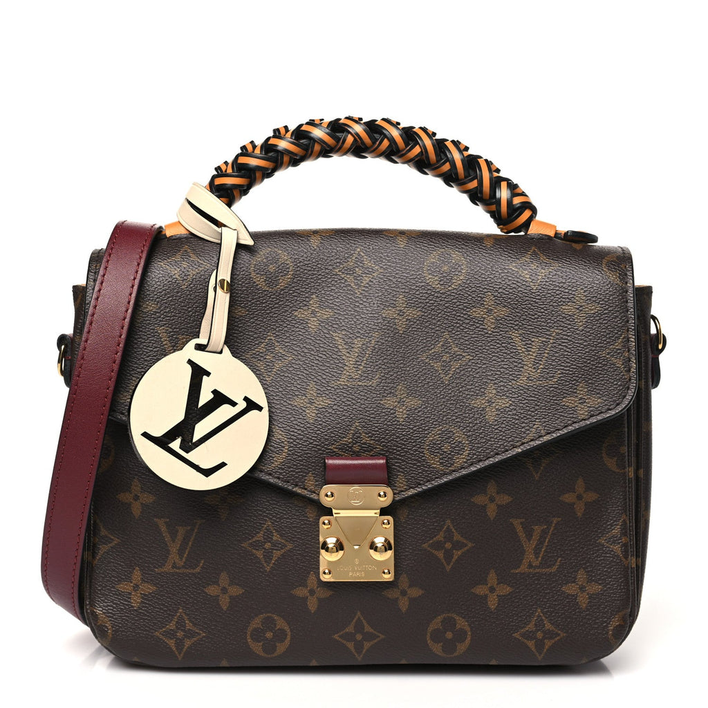 Monogram Braided Pochette Metis Safran