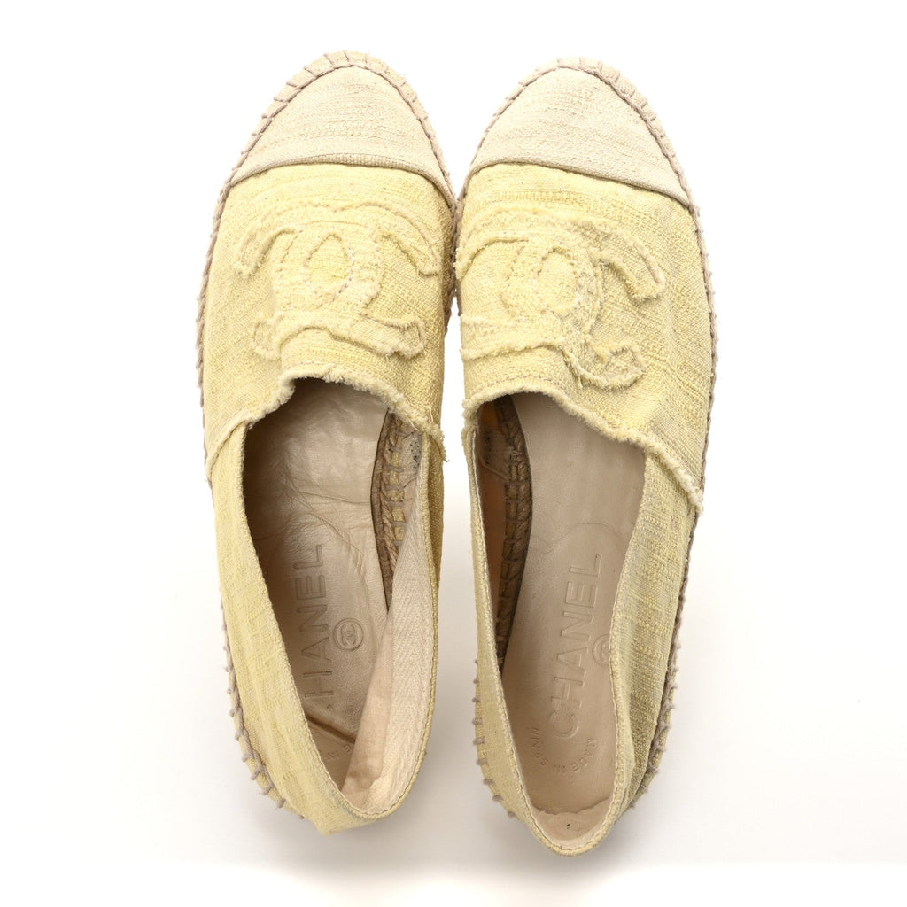 Tweed CC Espadrilles 39 Yellow