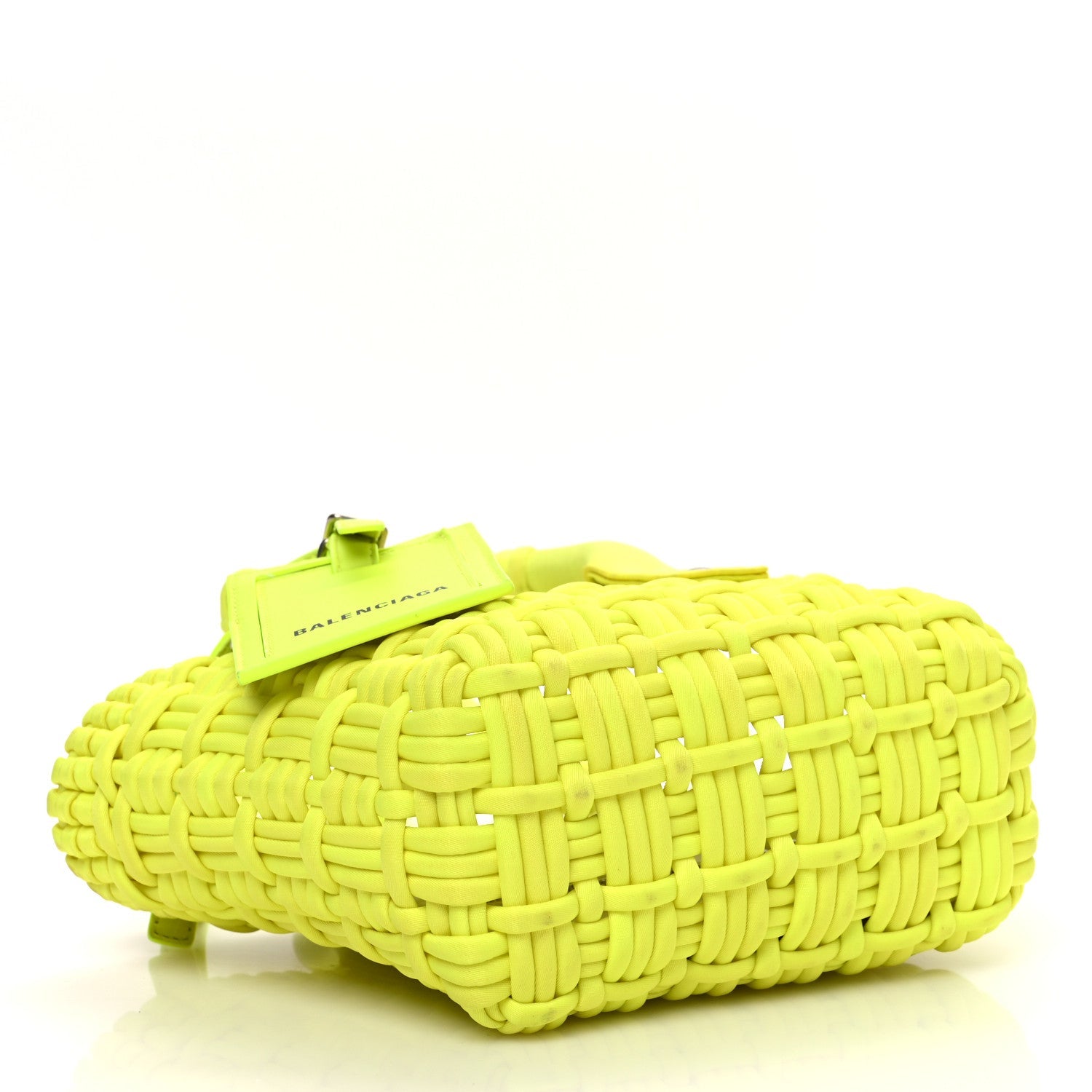 Faux Calfskin XXS Bistro Basket Fluo Yellow