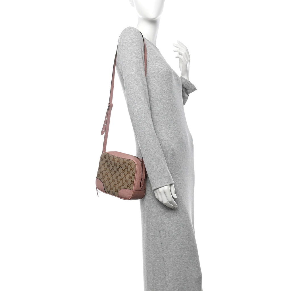 Monogram Mini Bree Messenger Bag Beige Soft Pink