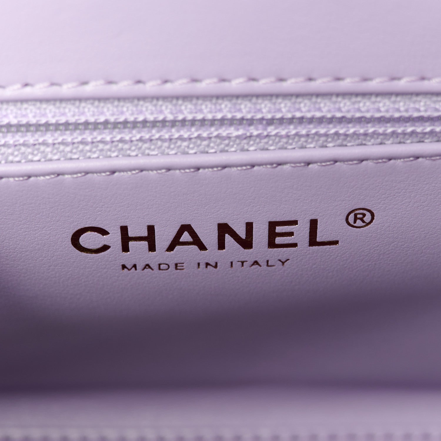 Shiny Aged Calfskin Quilted Nano Kelly Shopper Lilac
