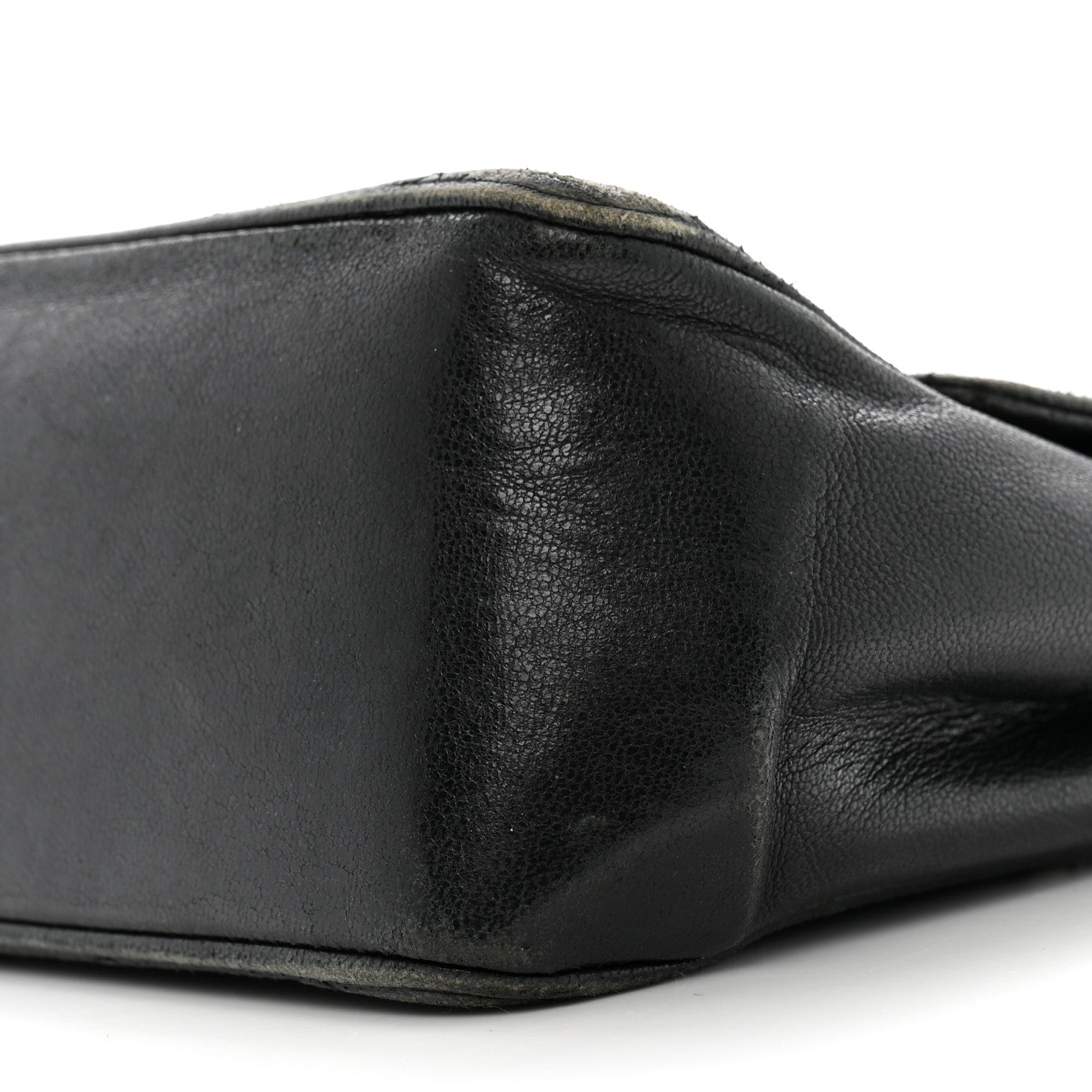 Lambskin Quilted Medium Double Flap Bijoux Chain Black