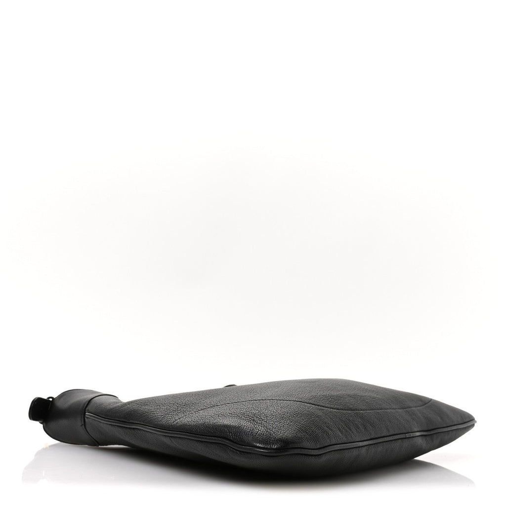 Goatskin Large Aphrodite Shoulder Bag Black