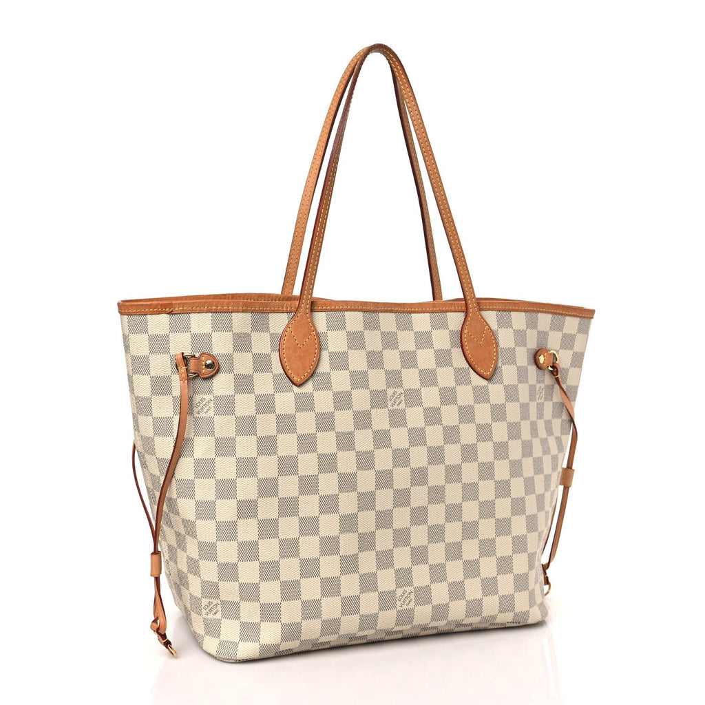 Damier Azur Neo Neverfull MM Rose Ballerine