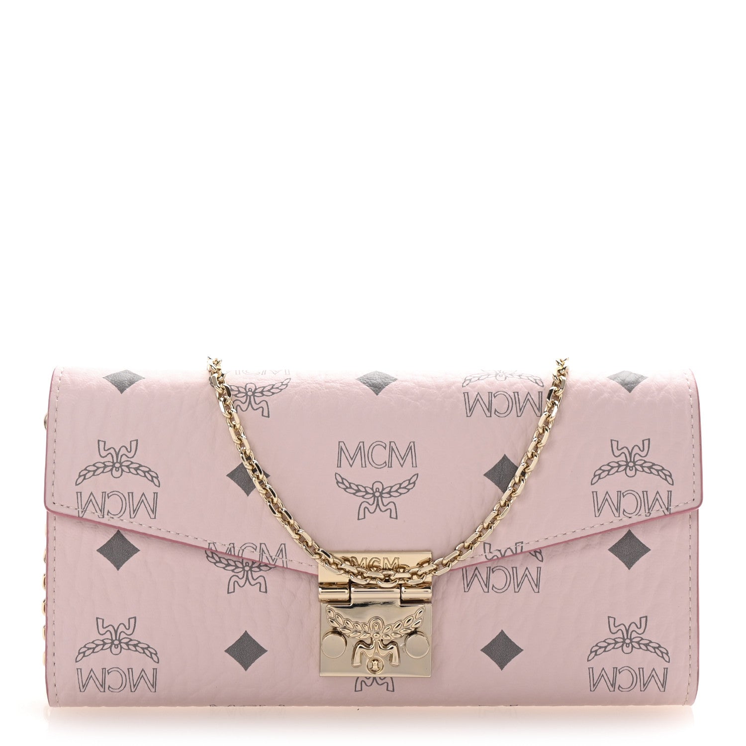 Visetos Large Patricia Wallet On Chain Soft Pink