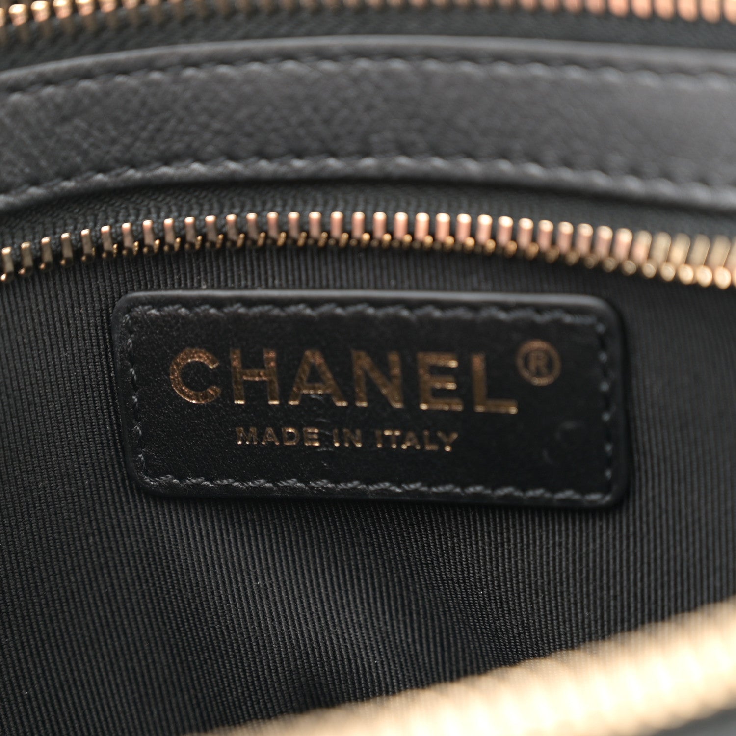 Metallic Calfskin Flap Chain Waist Bag Ruthenium